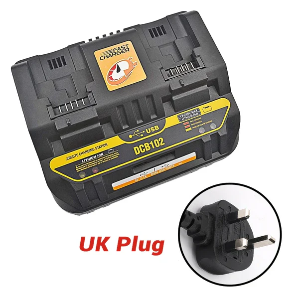 RapidCharge Dual Port Charger™ 18V/20V (Dewalt Compatible)