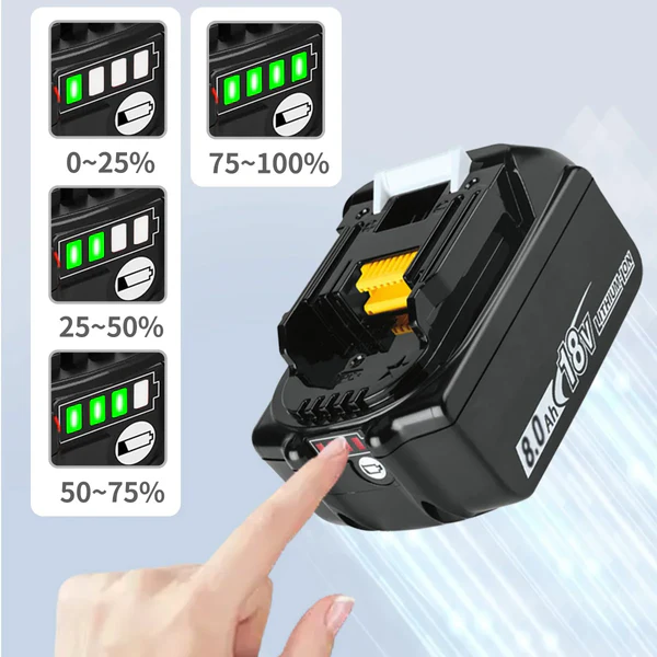 High-Capacity Makita/Compatible Battery Upgrade™ – 18V 8.0Ah