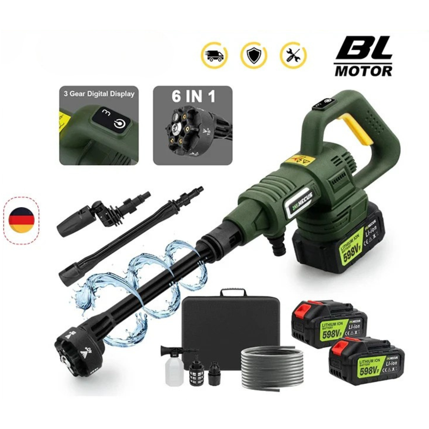 Ultimate Clean™ High-Pressure Washer™ – Powerful Electric Power Washer for Cars, Driveways & Outdoor Cleaning