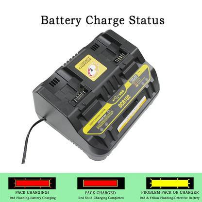 RapidCharge Dual Port Charger™ 18V/20V (Dewalt Compatible)