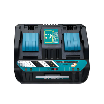 Single PowerMax Charger™ – Fast Smart Charger for 18V/20V Lithium Batteries (Dewalt/Makita Compatible)