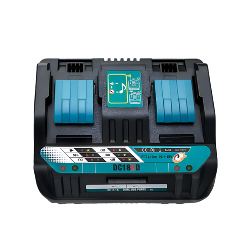 Single PowerMax Charger™ – Fast Smart Charger for 18V/20V Lithium Batteries (Dewalt/Makita Compatible)