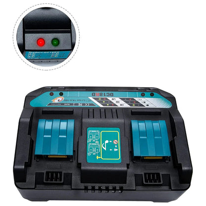 Single PowerMax Charger™ – Fast Smart Charger for 18V/20V Lithium Batteries (Dewalt/Makita Compatible)