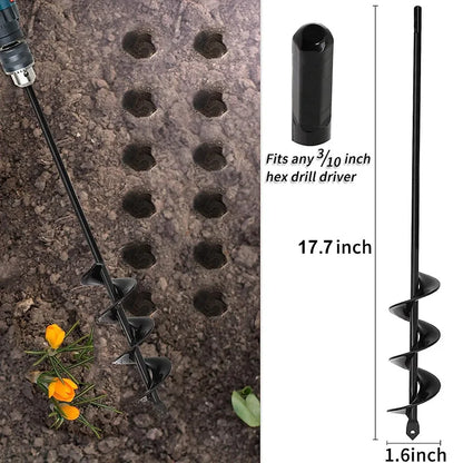 Effortless Garden Drill™ – Heavy-Duty Auger Bit for Planting, Digging & Soil Aeration