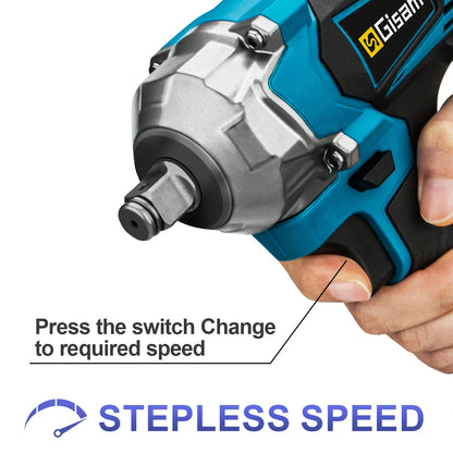 PowerTorque Cordless Impact Wrench™ – High-Torque 1/2" Electric Driver with Rechargeable Battery for Automotive & Heavy-Duty Use