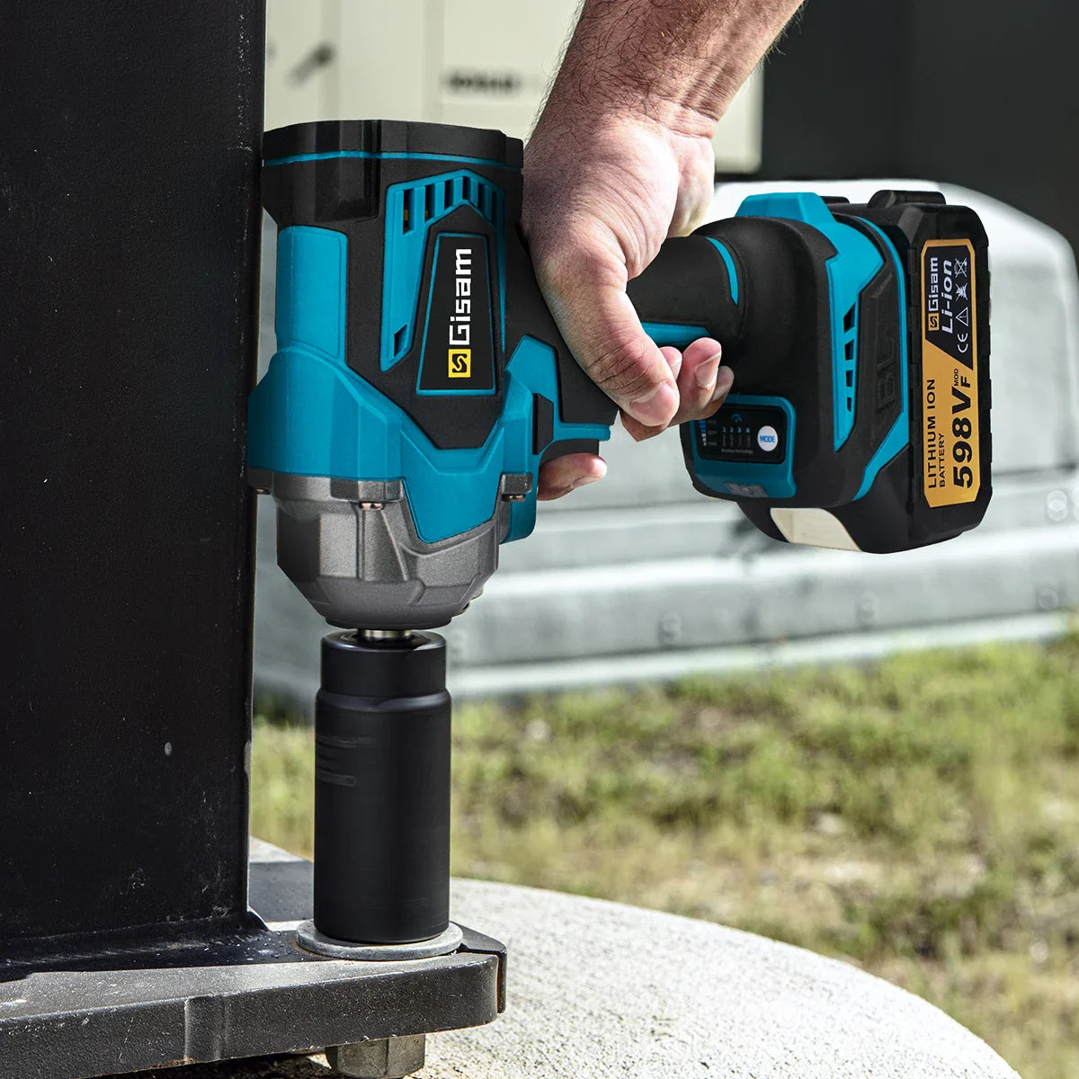 PowerTorque Cordless Impact Wrench™ – High-Torque 1/2" Electric Driver with Rechargeable Battery for Automotive & Heavy-Duty Use