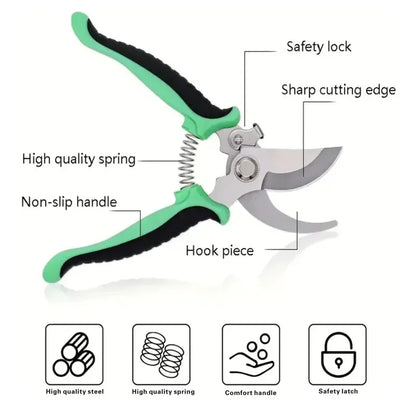 Precision Garden Scissors™ – Sharp Stainless Steel Pruning Shears for Flowers, Herbs & Bonsai