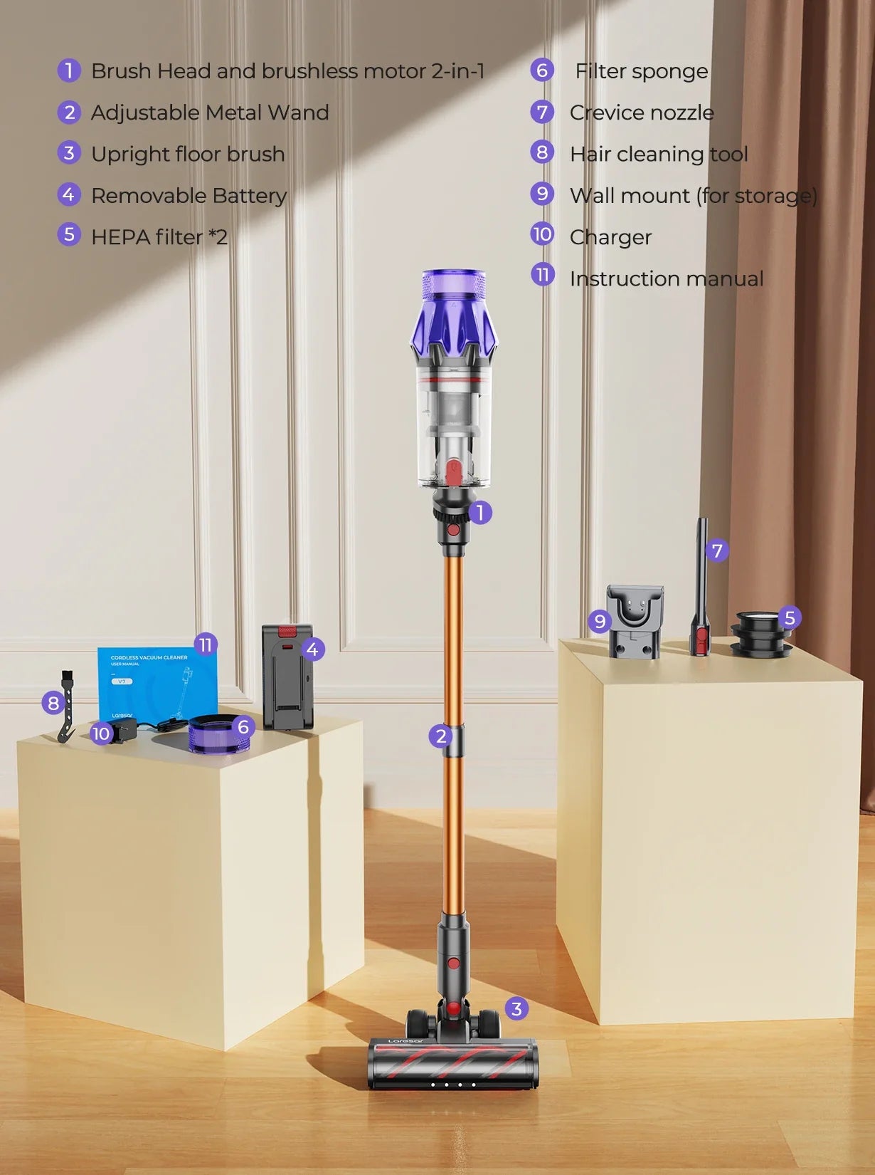 PowerClean Cordless Vacuum™ – Lightweight, Powerful & Rechargeable Stick Vacuum Cleaner