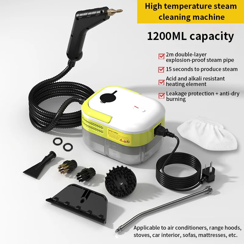 Premium Steam Cleaner™ – High-Temperature Steamer for Home, Car & Multi-Surface Deep Cleaning
